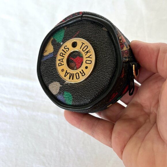 Italian Leather Round Coin Purse | Piero Guidi Style - Picture 5 of 11